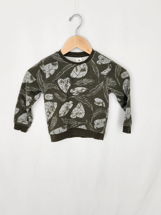 Hema Kids Leafy Crewneck • 3-4 years