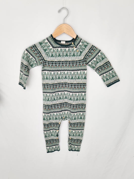 H&M Holiday Knit Sweater Romper • 2-3 years