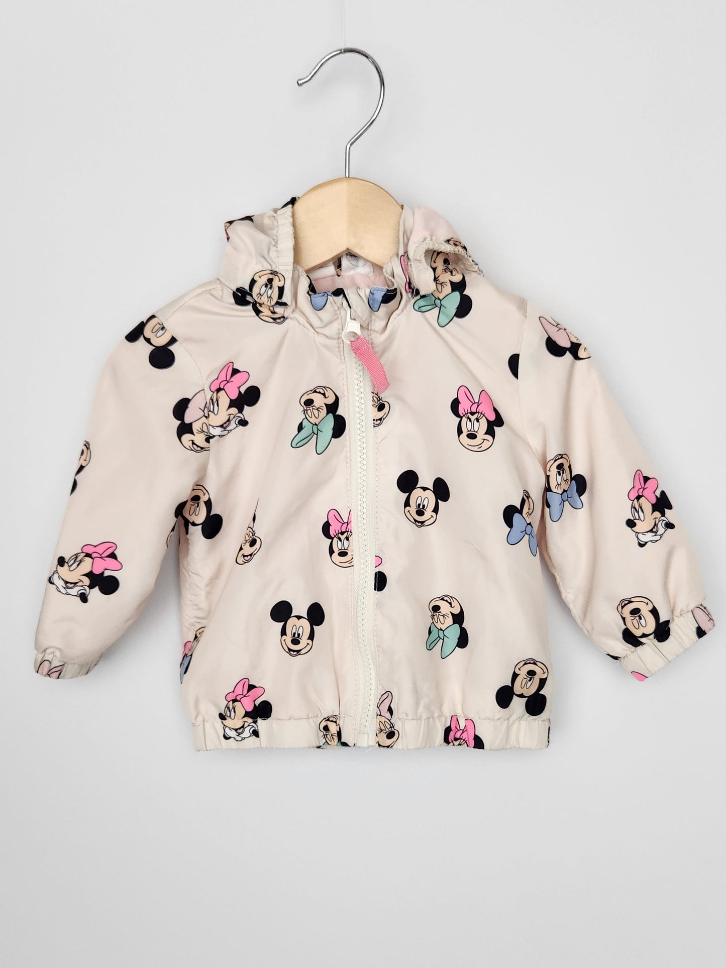 H&M Minnie Mouse Windbreaker Jacket • 4-6 months