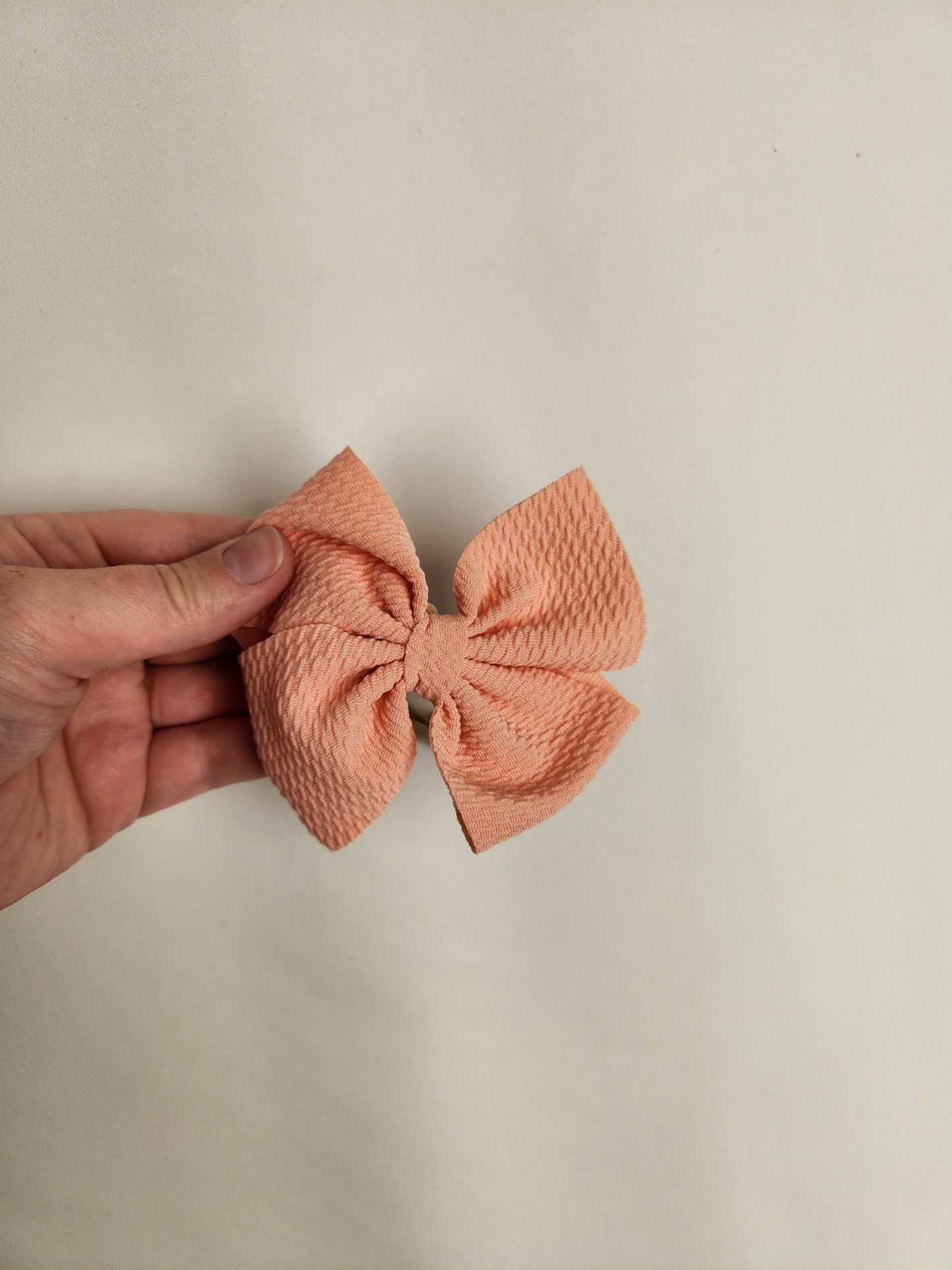 Pink Nylon Stretchy Bow