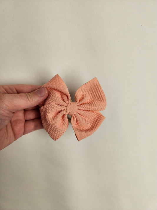 Pink Nylon Stretchy Bow