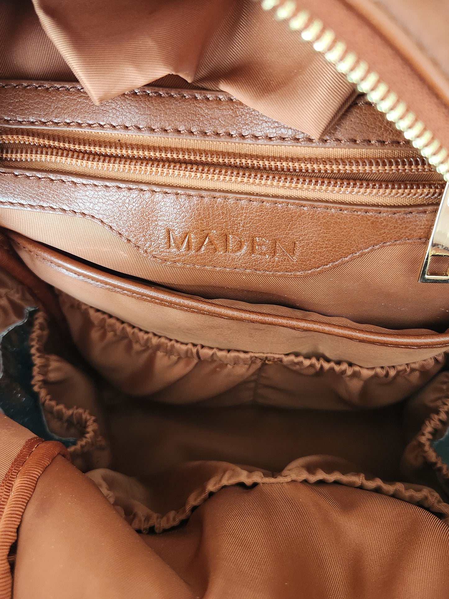 Maedn Leather Diaper Bag