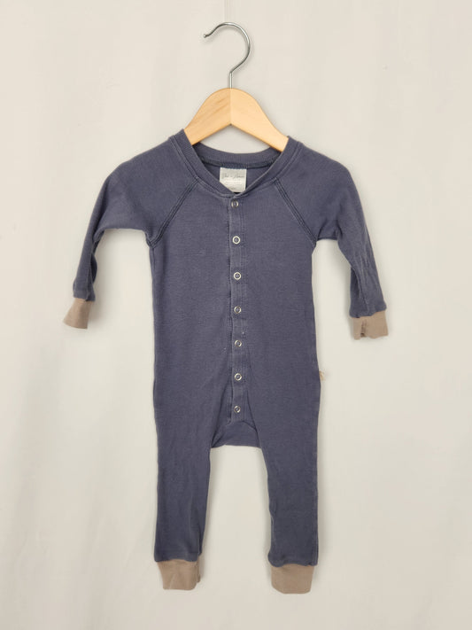 Jax & Lennon Blue Ribbed Lounge Suit • 6-12 months