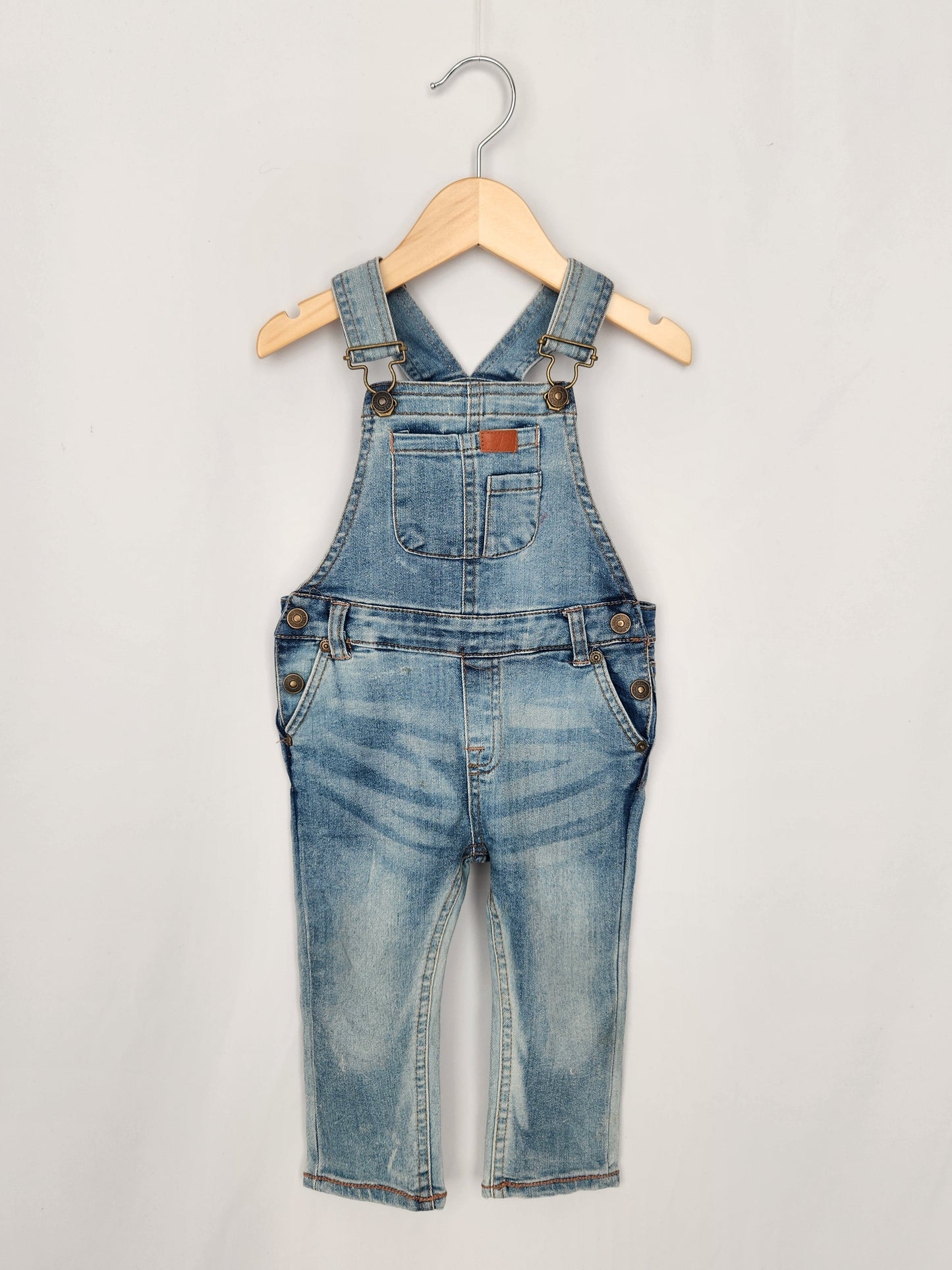 7 For All Mankind Denim Overalls • 12 months