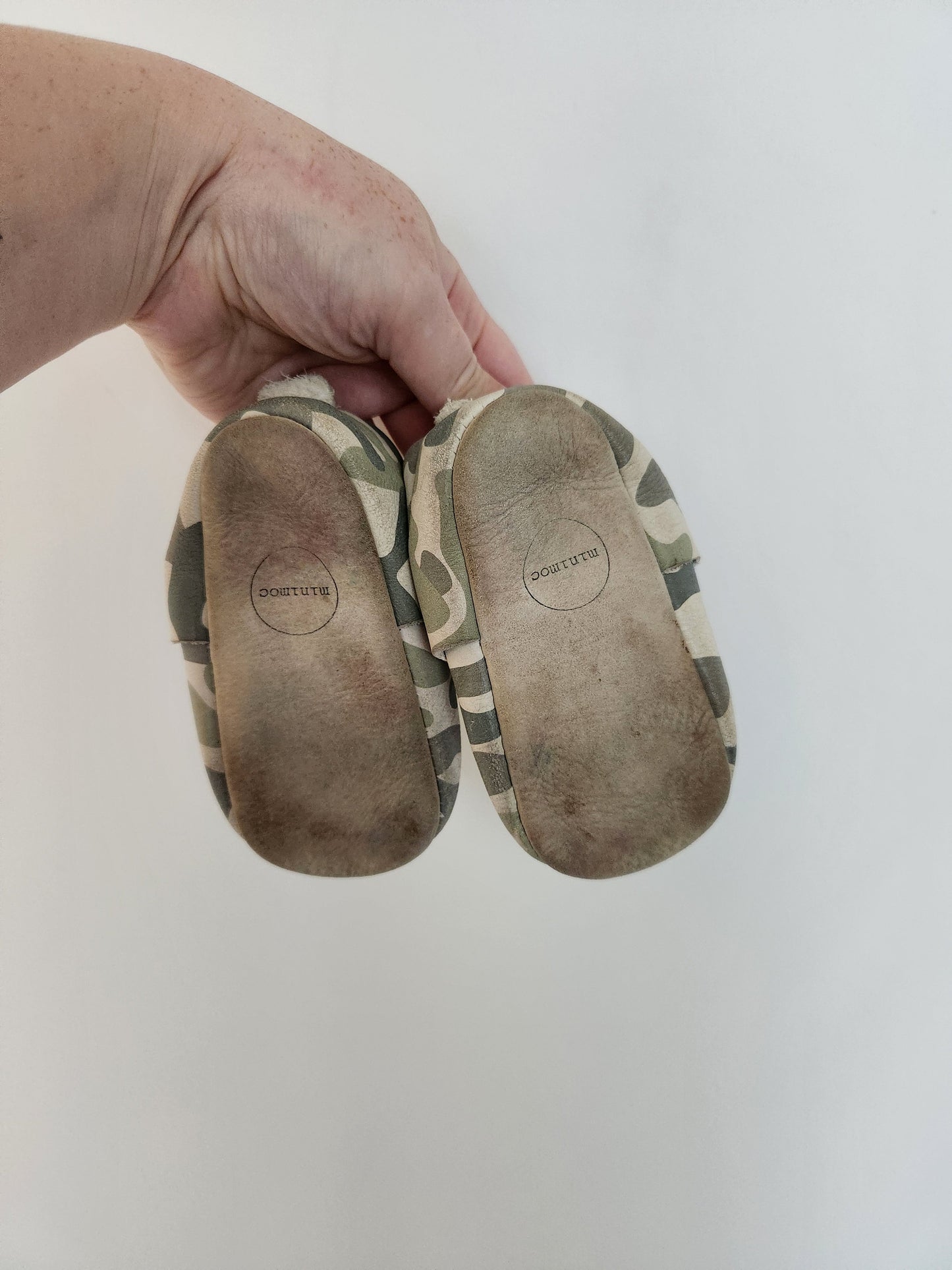 Minimoc Camo Soft Sole Shoes • 5C