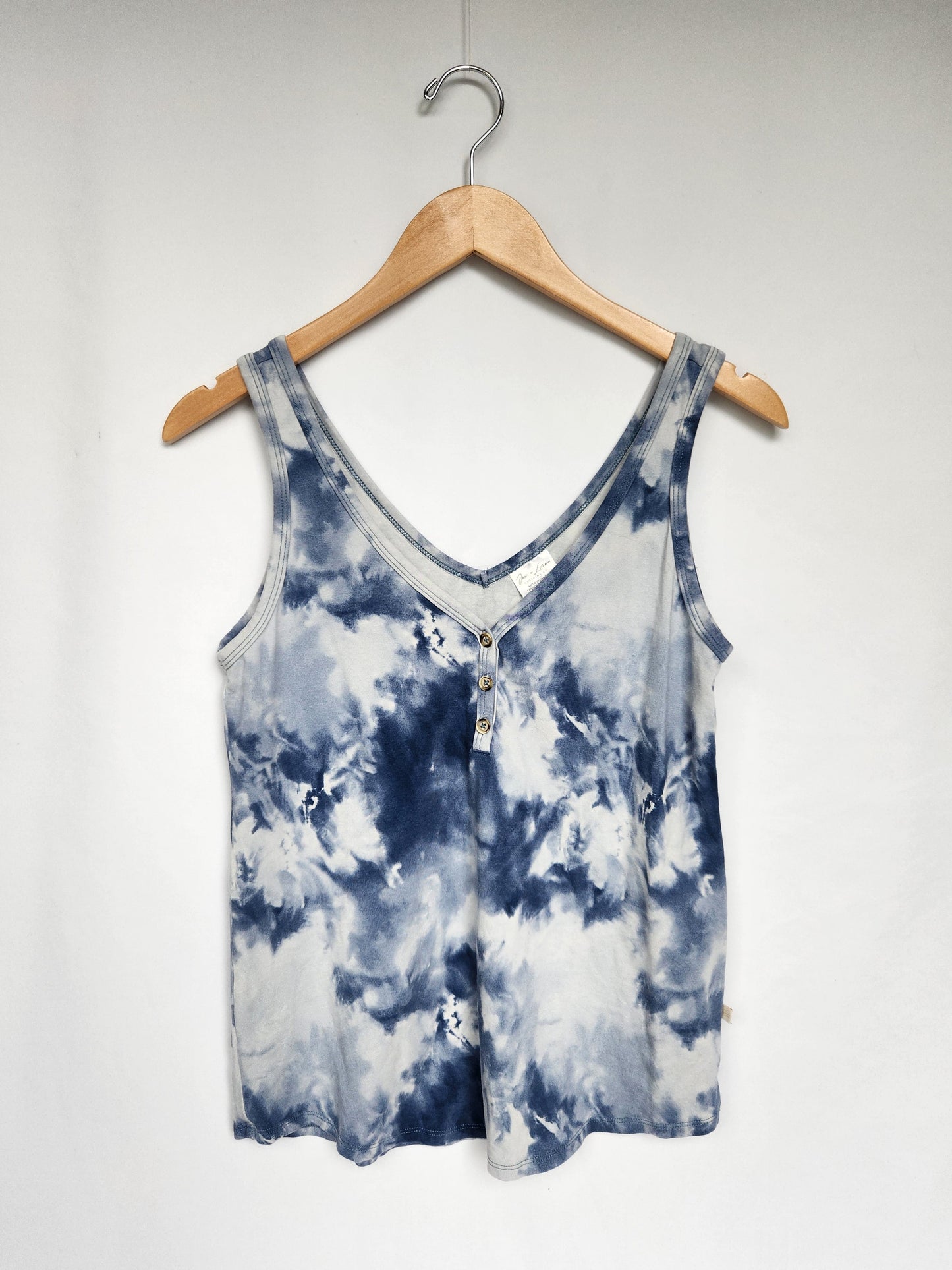 Jax & Lennon Blue Tie Dye Tank Top • Small