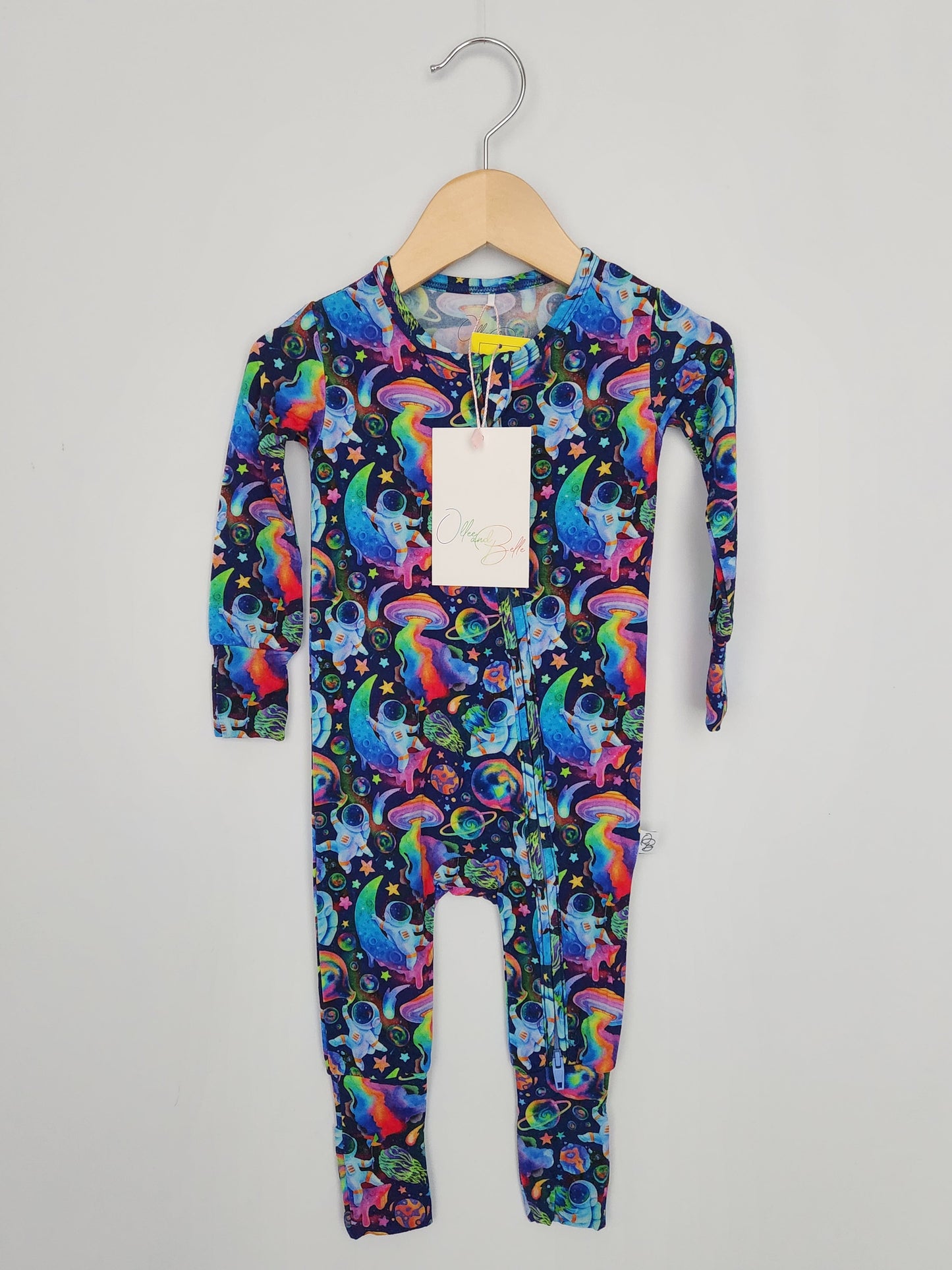 NEW Ollee + Belle Bamboo Avon Zip Romper  • 9-12 months