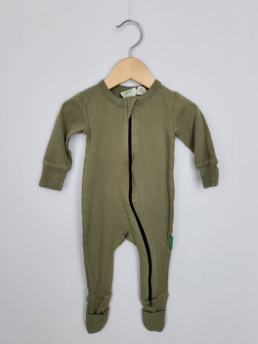 Parade Organics Zip Romper • 3-6 months