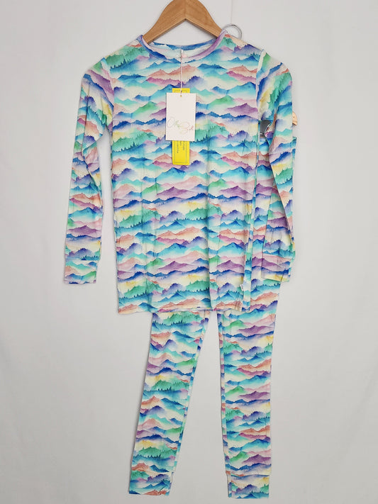 NEW Ollee + Belle Ozarka Bamboo PJ Set *flaw* • 12-14 years