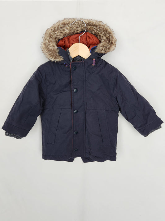 Next Fleece Lined Coat • 12-18 months