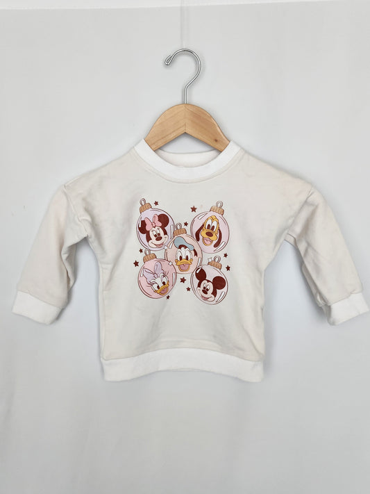 Bartley Baby Co. Disney Holiday Sweatshirt *stains* • 18-24 months