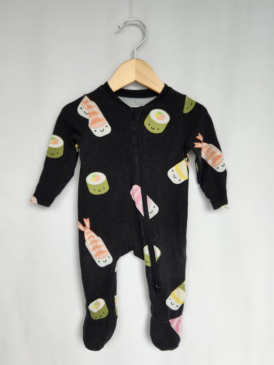 Whistle & Flute Sushi Zip Sleeper • 3-6 months