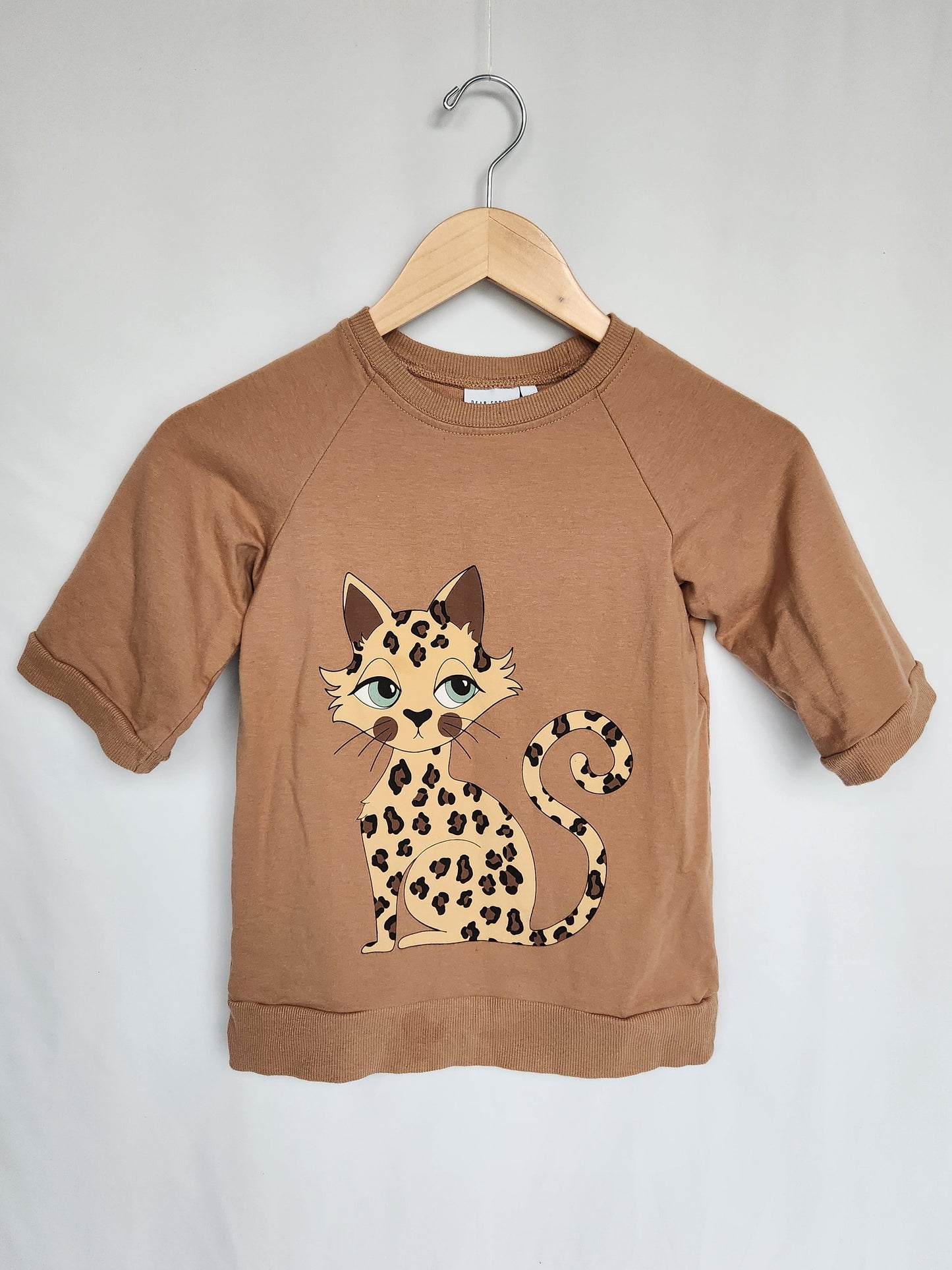 Dear Sophie Leopard Tunic & Leggings *stain* • 9-10 years