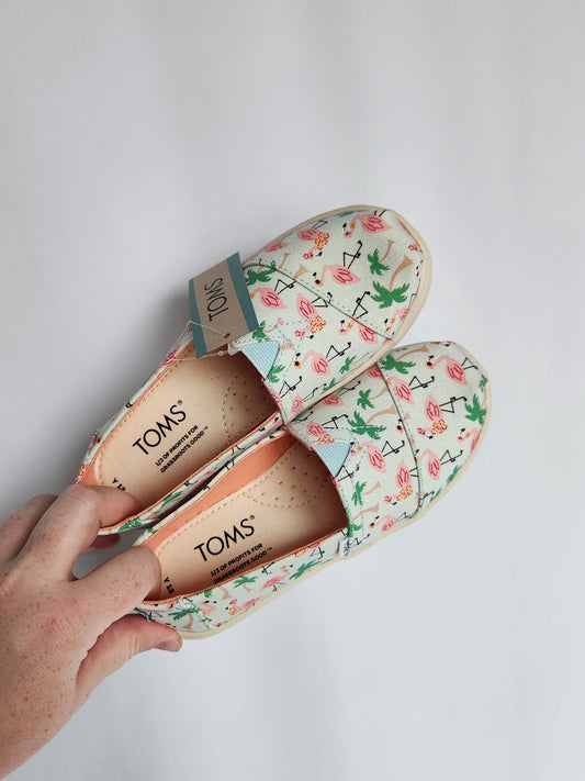 NEW Toms Flamingo Sneakers • 13C