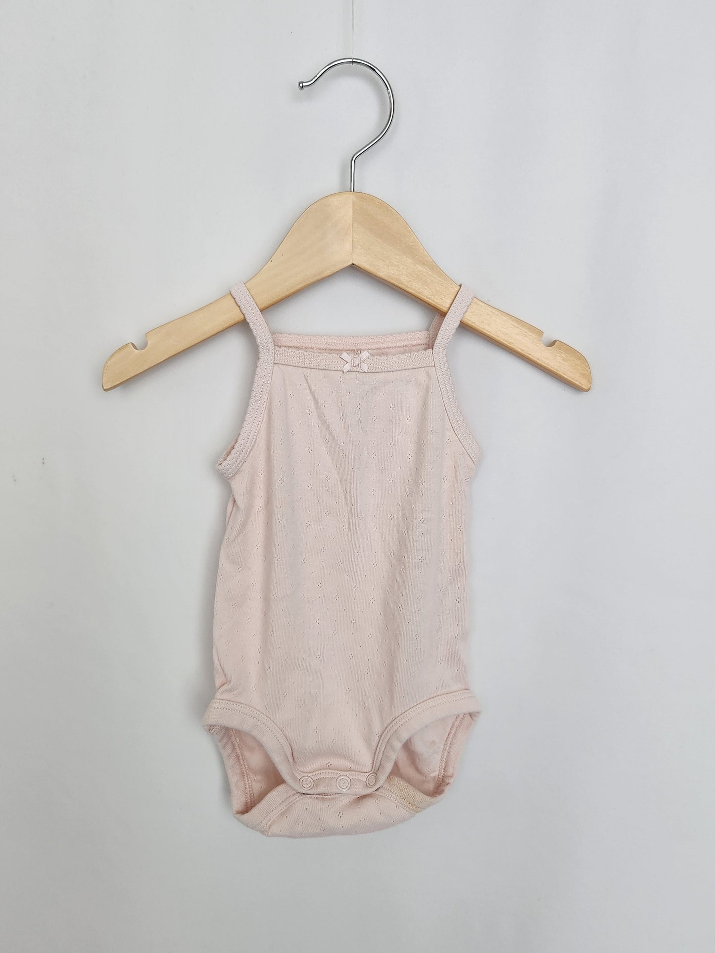 H&M 3-Pack Pointelle Cotton Tank Bodysuits • 2-4 months