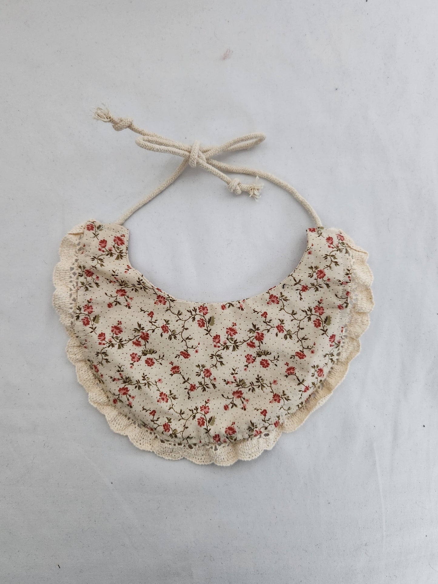 Boho Floral Tie Up Bib • 6-12 months