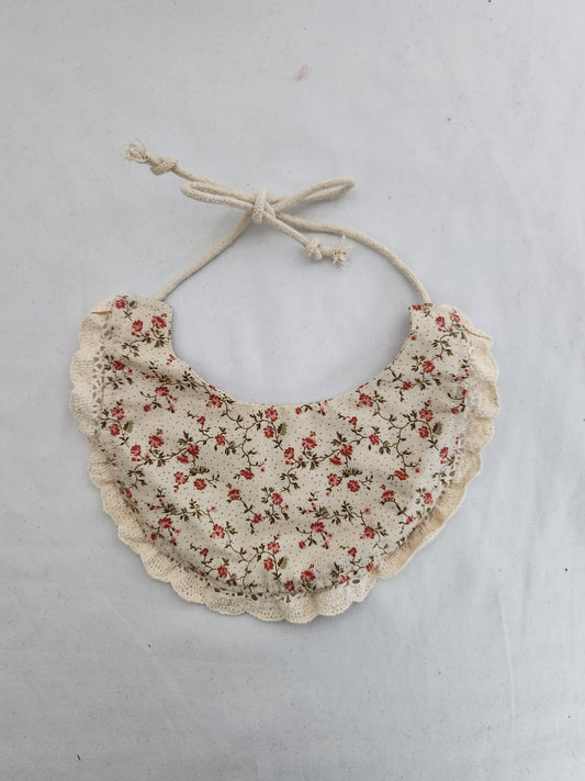 Boho Floral Tie Up Bib • 6-12 months