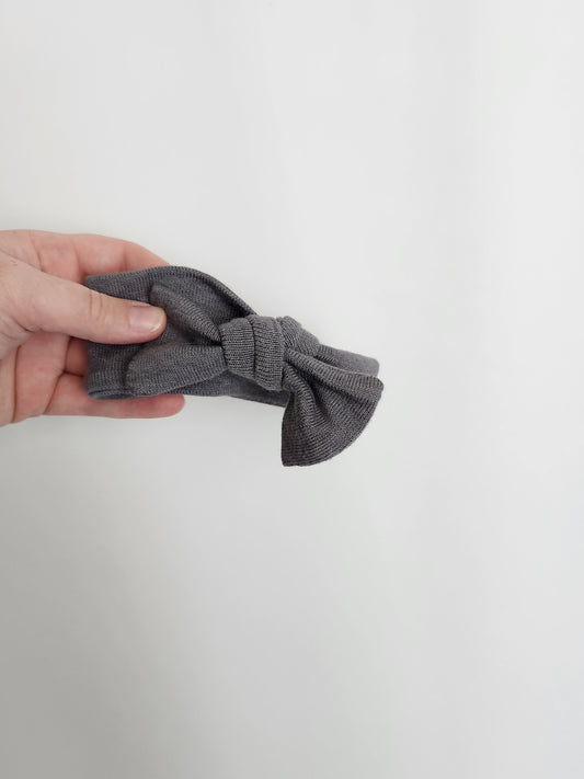 Vonbon Grey Bow • 0-12 months