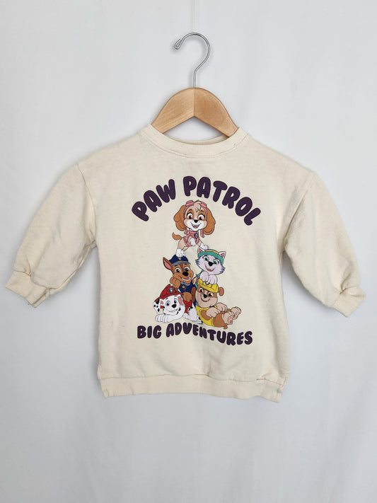 Zara Paw Patrol Tunic Length Sweatshirt • 18-24 months