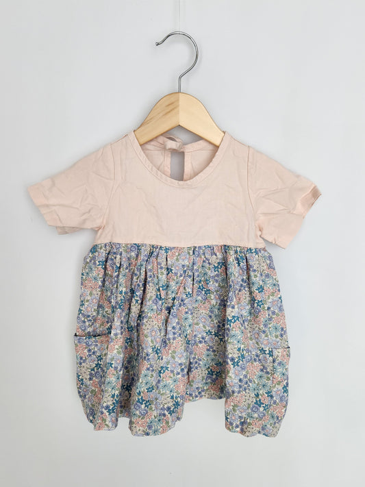 Nest & Nurture Floral Poppy Dress • 3T