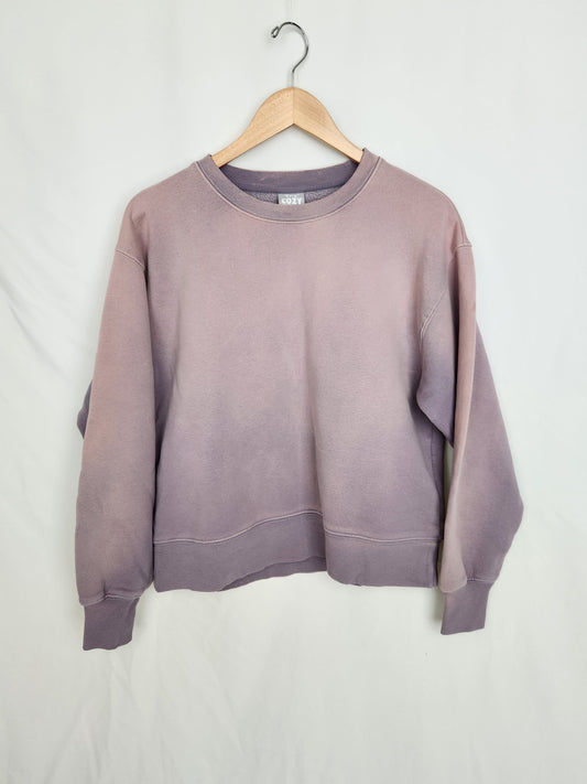 TNA Cozy Purple Ombre Sweatshirt • Large