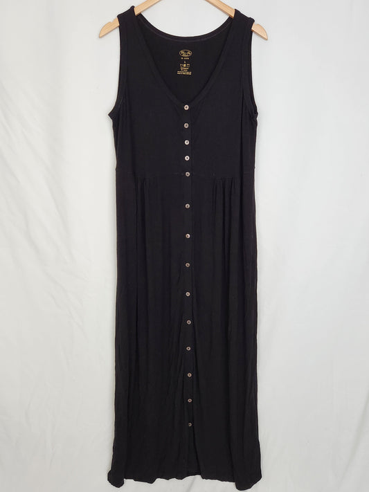 Blue Sky Clothing Black Bamboo Maxi Dress • Large