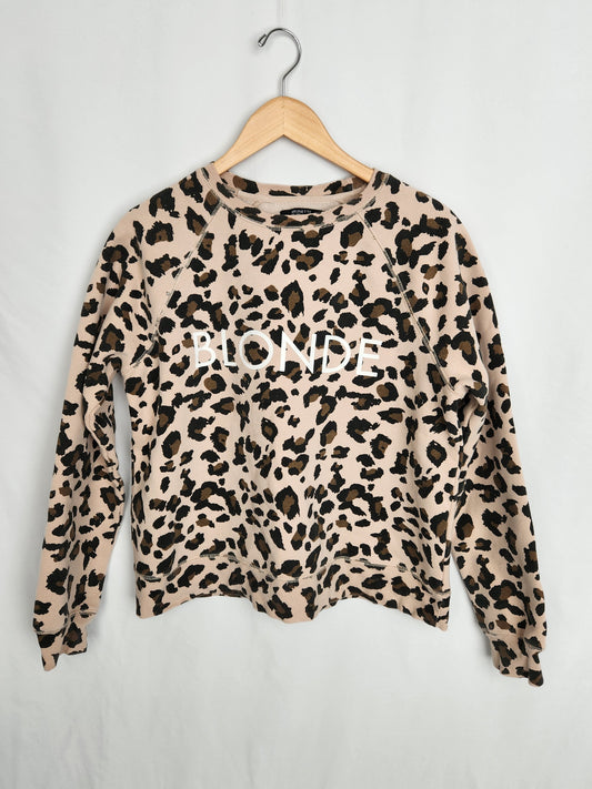 Brunette The Label Cheetah "Blonde" Sweatshirt • Small/Medium