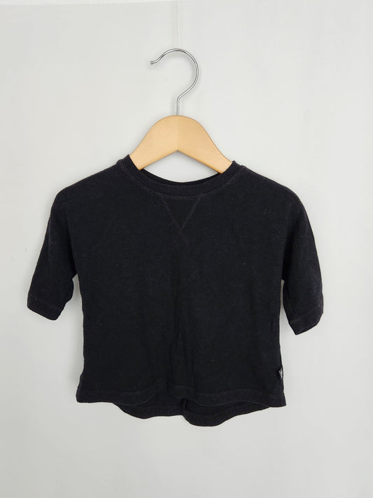 Vonbon Black Bamboo Blend Top • 6-12 months