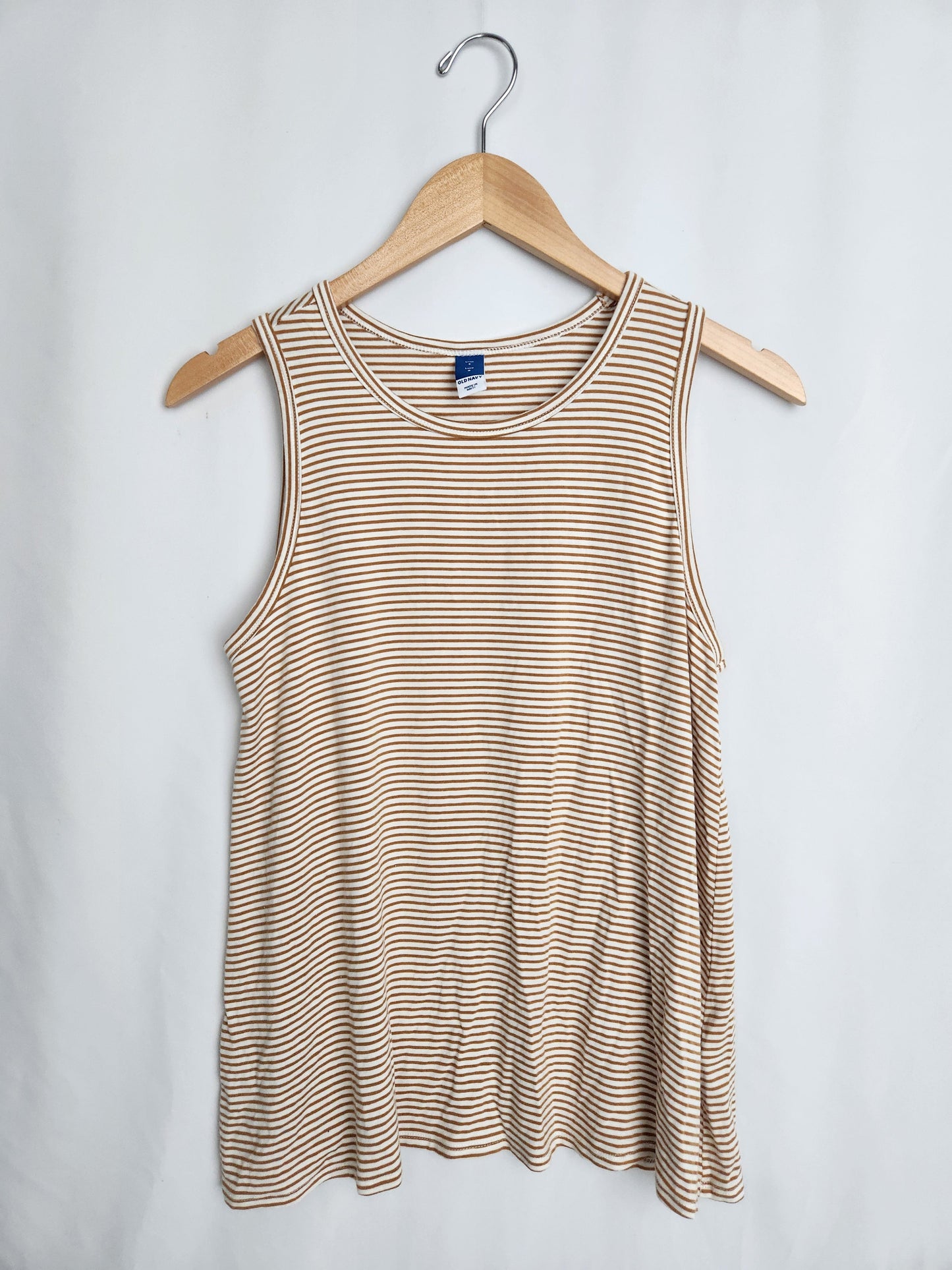 Old Navy Latte Stripe Luxe Tank • Small