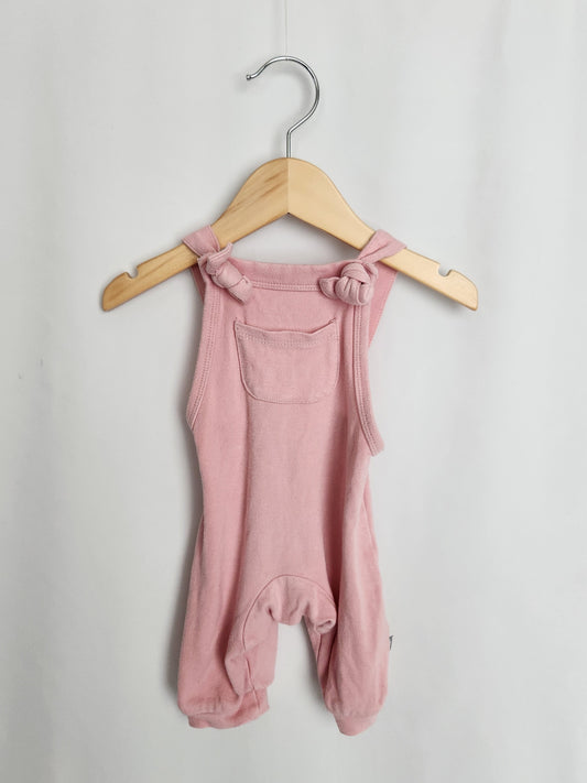 Kyte Bubblegum Bamboo Overalls • 0-3 months