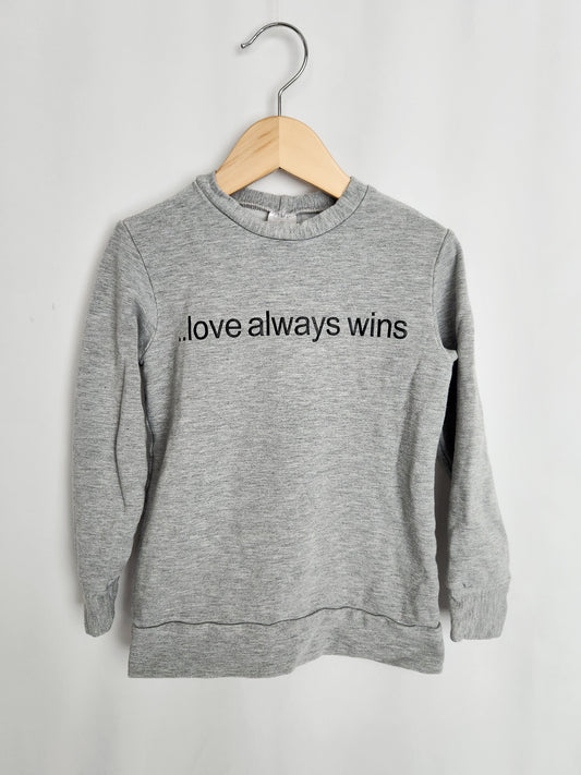 Posh & Cozy Love Wins Pullover • 4-5 years