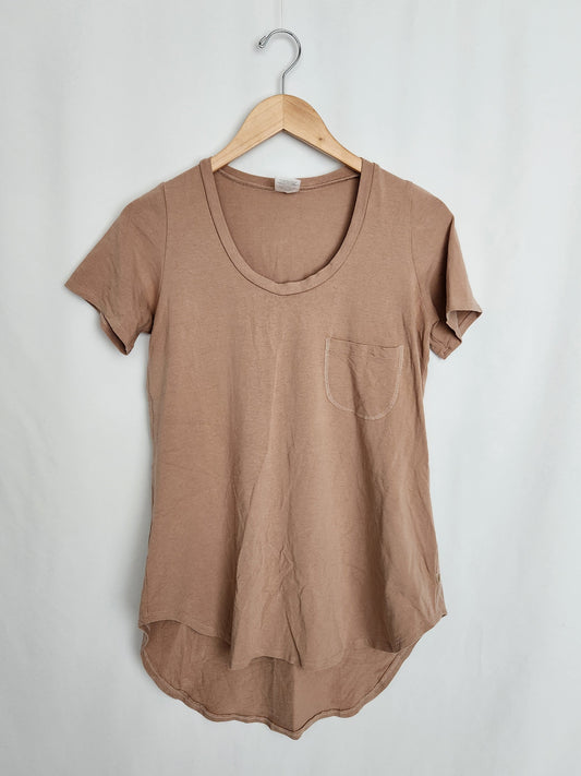 Jax & Lennon Raw Umber Pocket Tee • Small