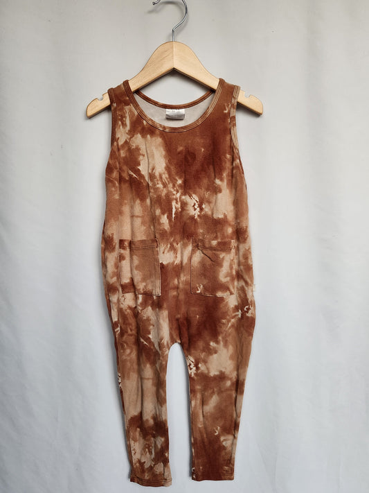 Jax & Lennon Earth Tie Dye Tank Romper • 18-24 months