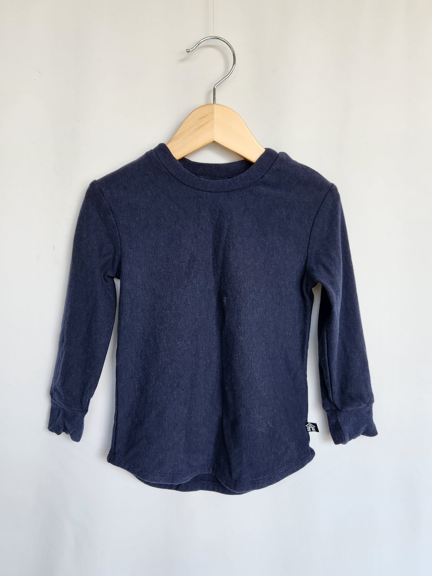 Cabin Fever Navy Long Sleeve Top *stain* • 3T