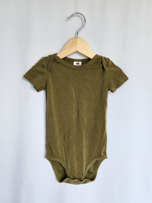 Little & Lively Olive Bodysuit • 1-2 years