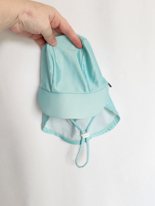 Honeysuckle Aqua Strechy Swim Hat • 12-24 months