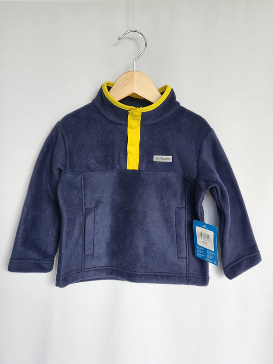 NEW Columbia Navy Fleece Pullover • 3T