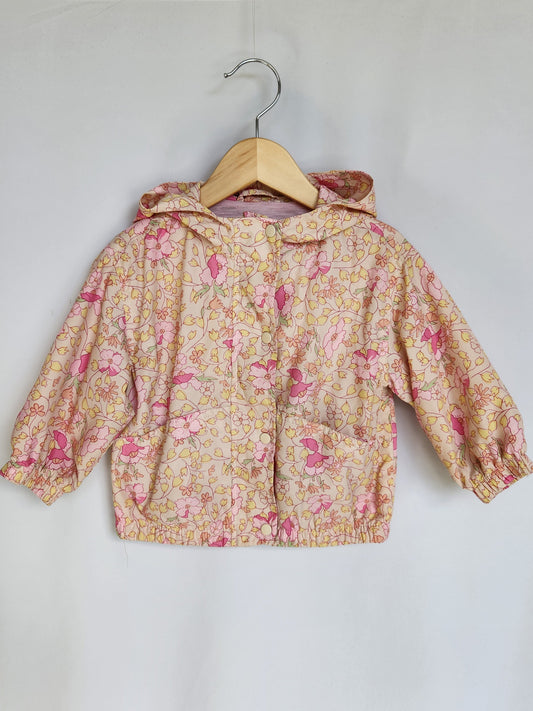 Zara Floral Windbreaker Jacket • 12-18 months