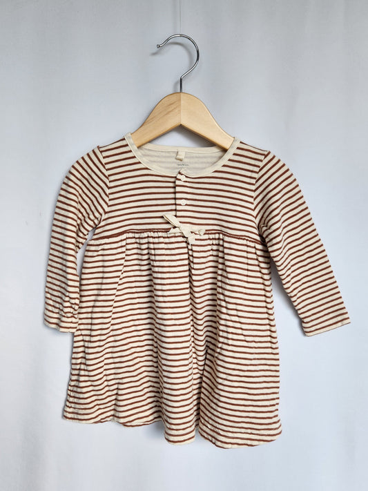 Petit Bateau Organic Cotton Stripe Dress • 18 months