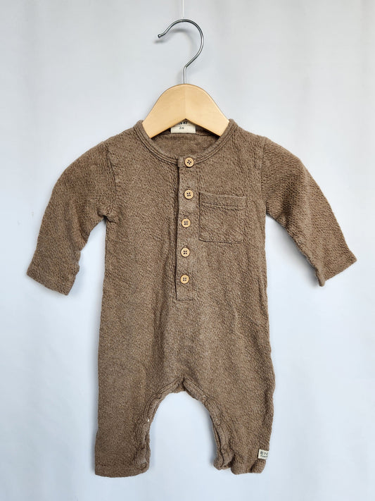 En Fant Organic Cotton Snap Romper • 3 months