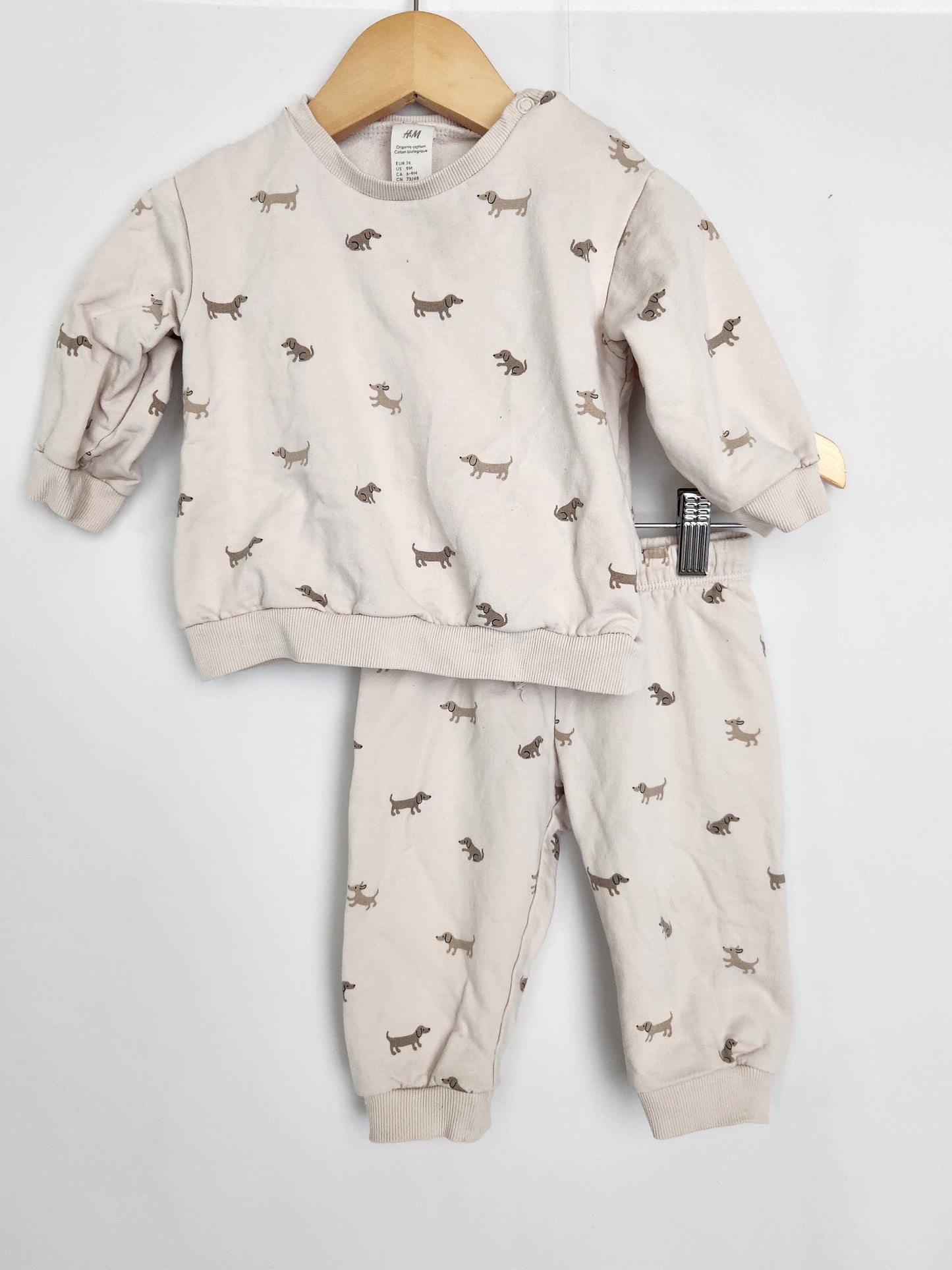 H&M Dog Sweatshirt & Pants *stains* • 6-9 months