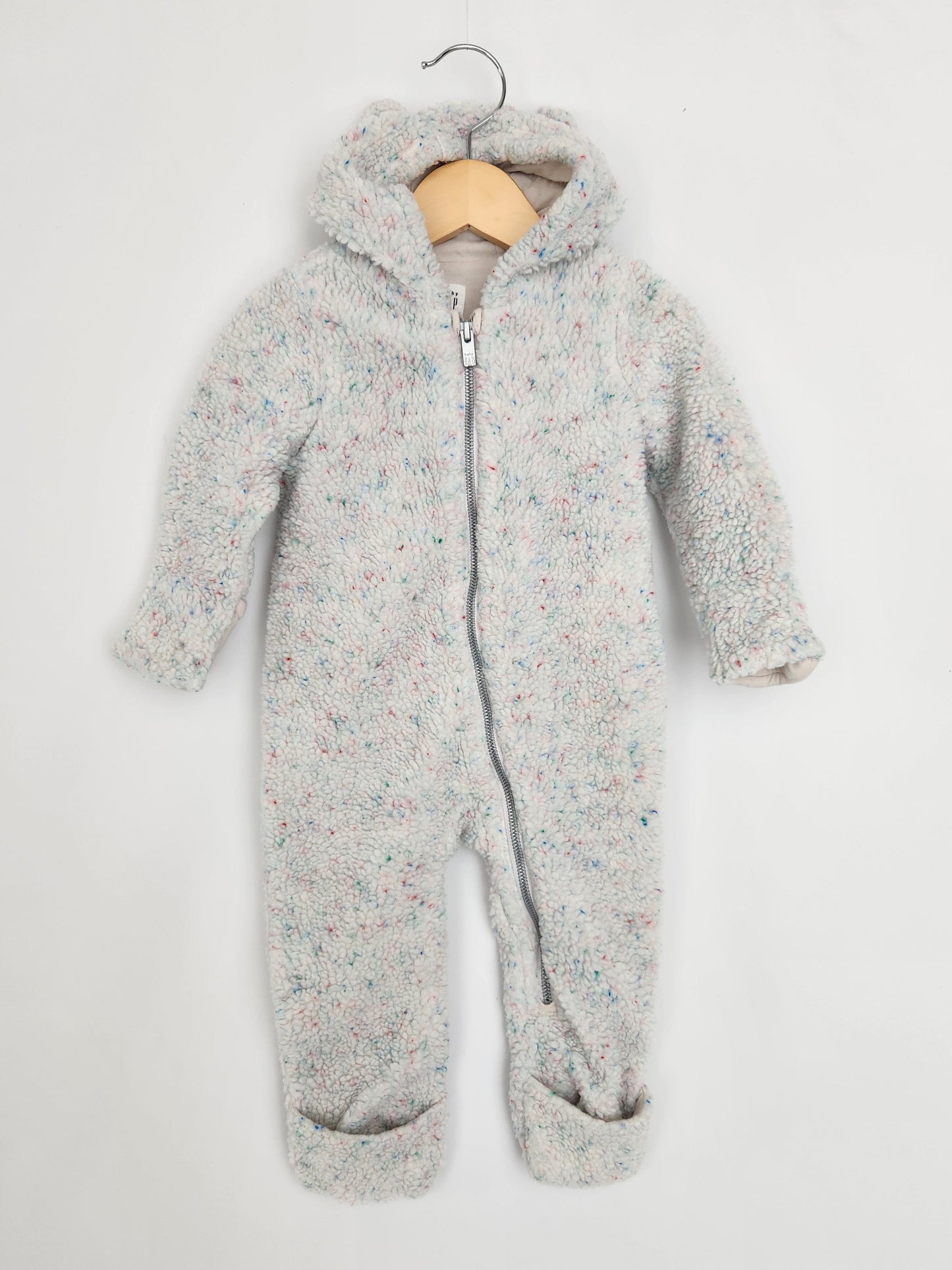 Baby Gap Confetti Sherpa Bunting Suit • 6-12 months