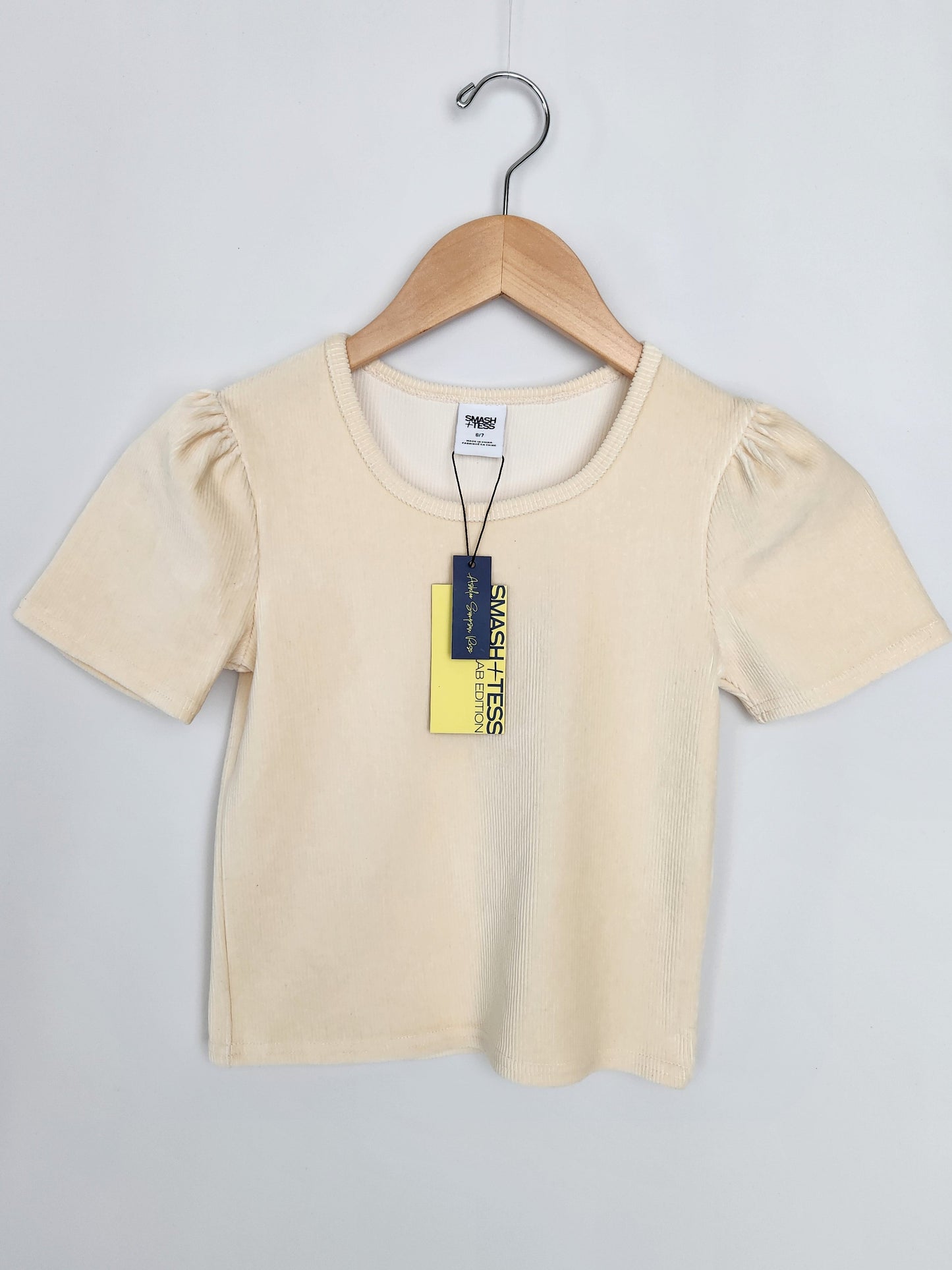 NEW Smash & Tess Soft Cord Scoop Neck Tee • 6-7 years