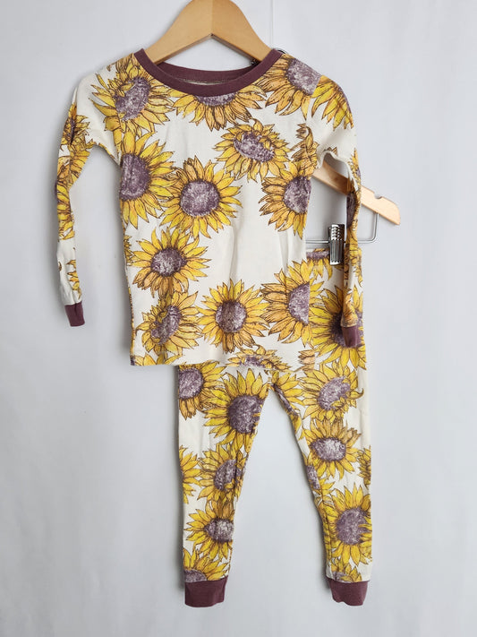 Burts Bees Sunflower Pajamas • 2T