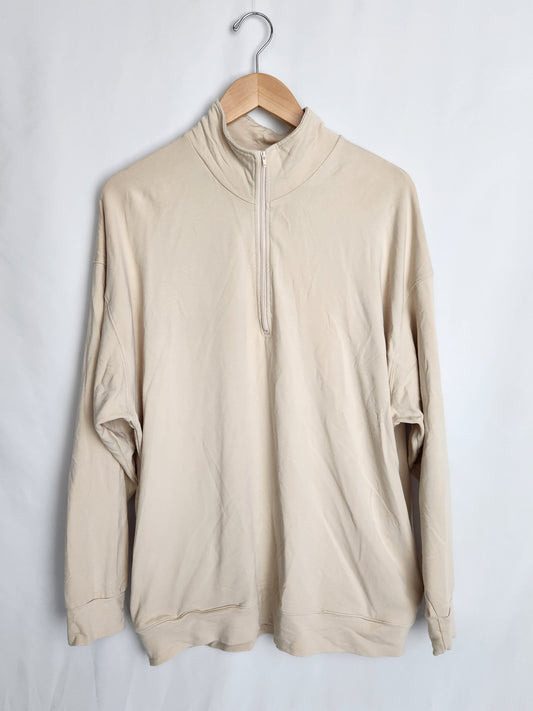 Jax & Lennon Bone 1/4 Zip Pullover • Medium