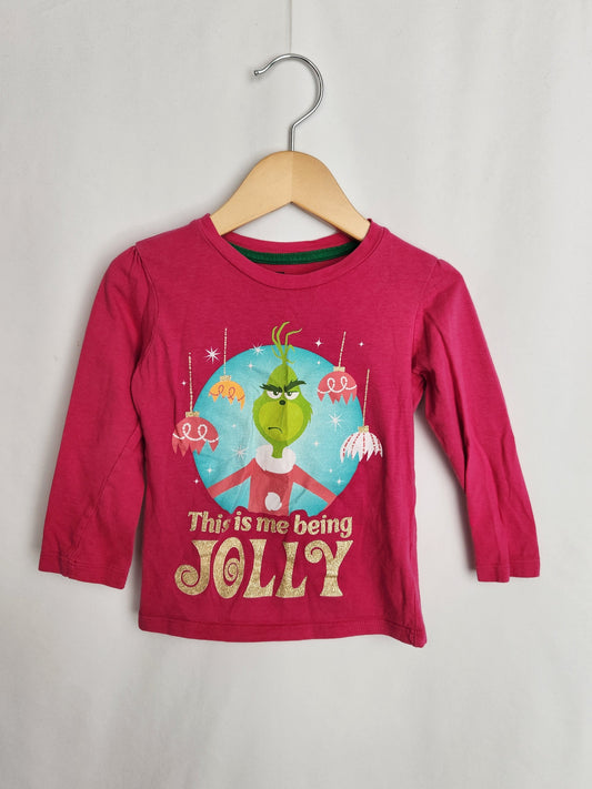 Grinch Long Sleeve Shirt • 3T