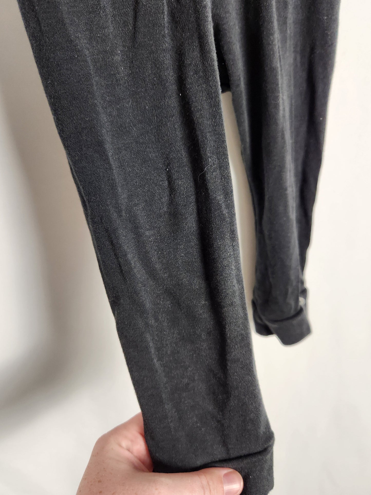 Little & Lively Black Bamboo Leggings *stain* • 18-24 months