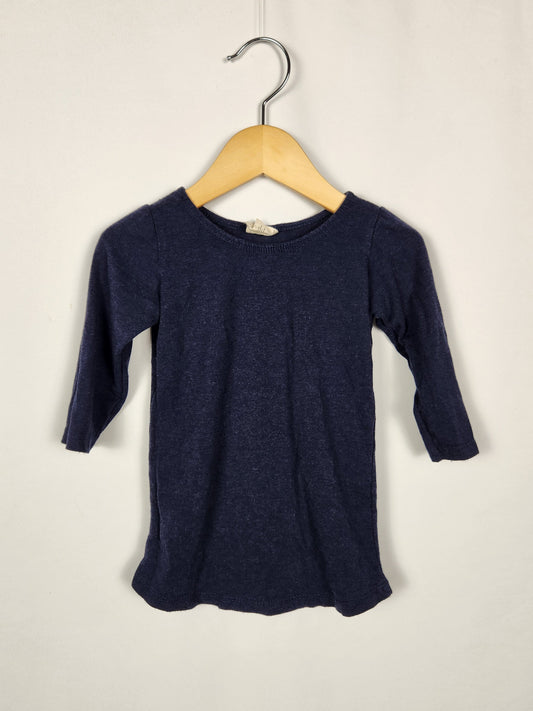 Nest & Nurture Navy Molly Ballet Top • 3T