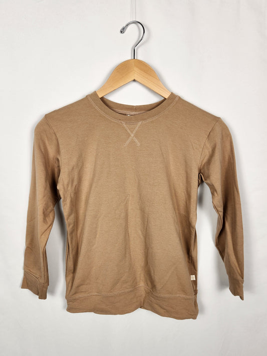 Jax & Lennon Tan Terry Crewneck • 6-7 years