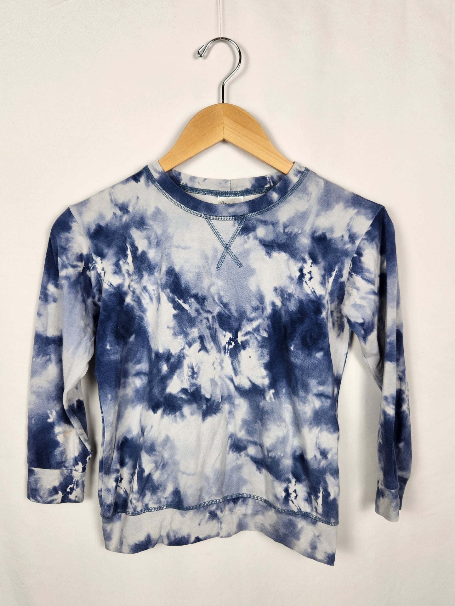 Jax & Lennon Blue Tie Dye Crewneck *stains* • 6-7 years